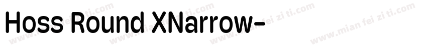Hoss Round XNarrow字体转换